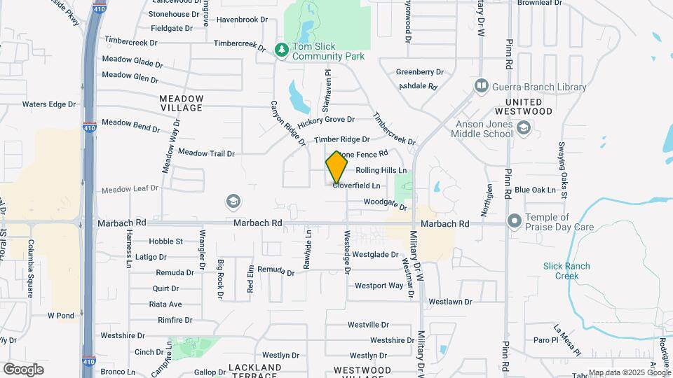 7210 Cloverfield Ln Map and Location Details