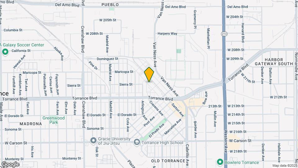 821-825 Sartori Ave Map and Location Details