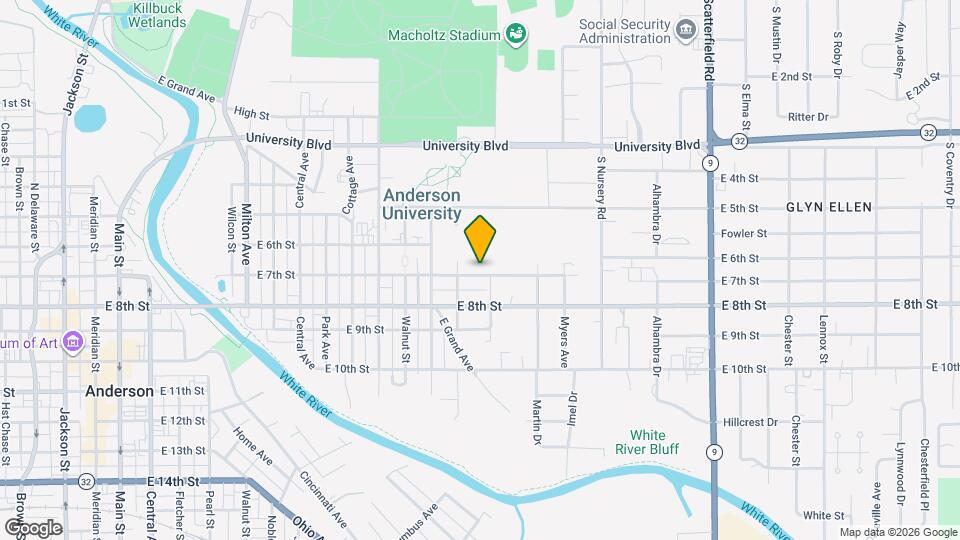 1316 E 7th St Map and Location Details