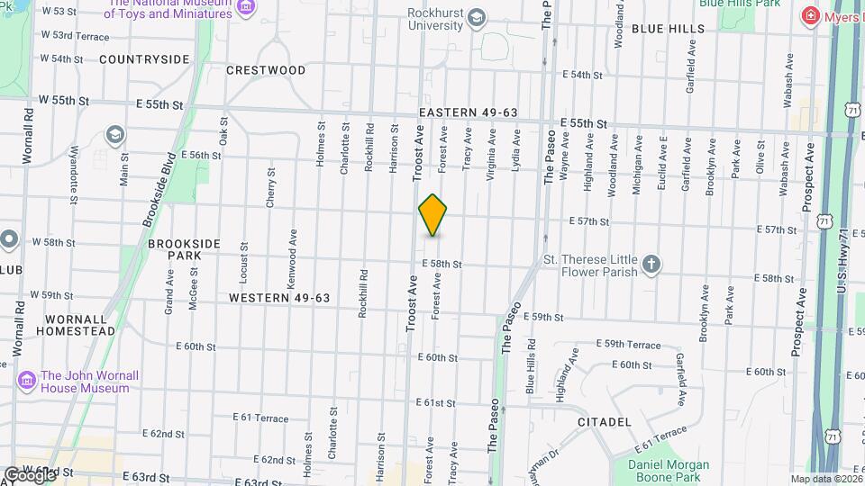 5728 Forest Ave Map and Location Details