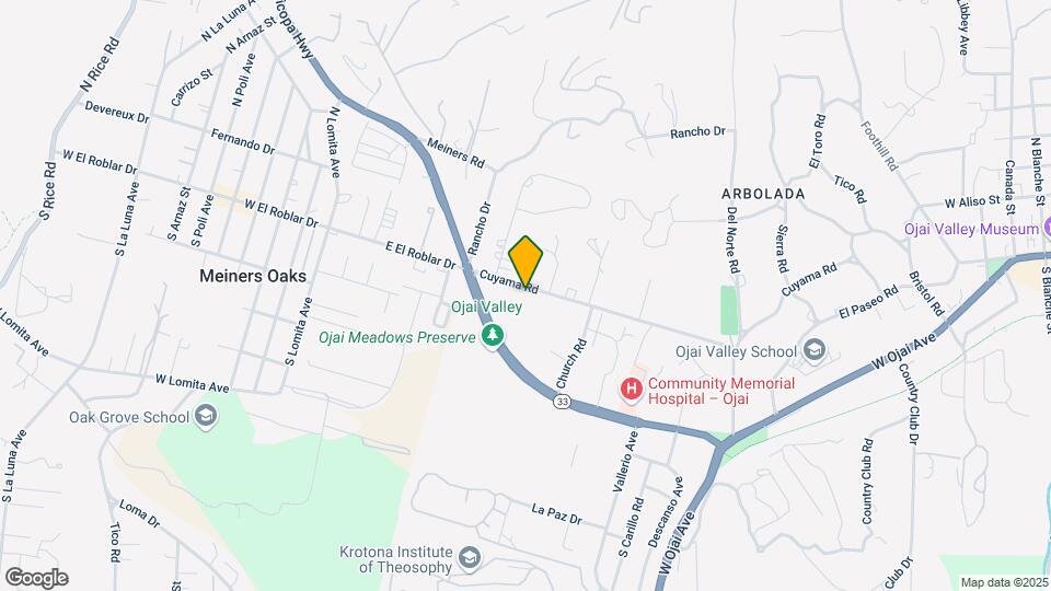 1420 Cuyama Rd Map and Location Details