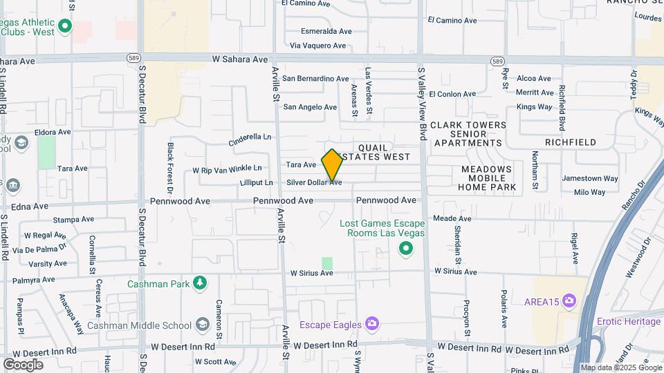 4187 Silver Dollar Ave Map and Location Details
