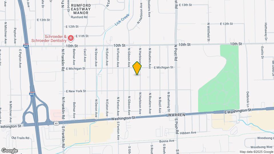 404 N Harbison Ave Map and Location Details