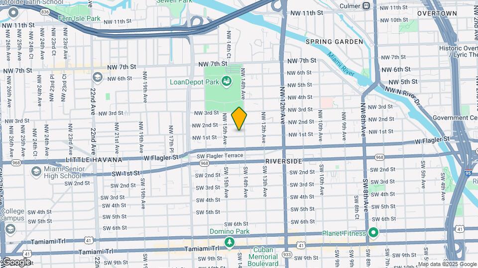 1421 NW 1st St Map and Location Details