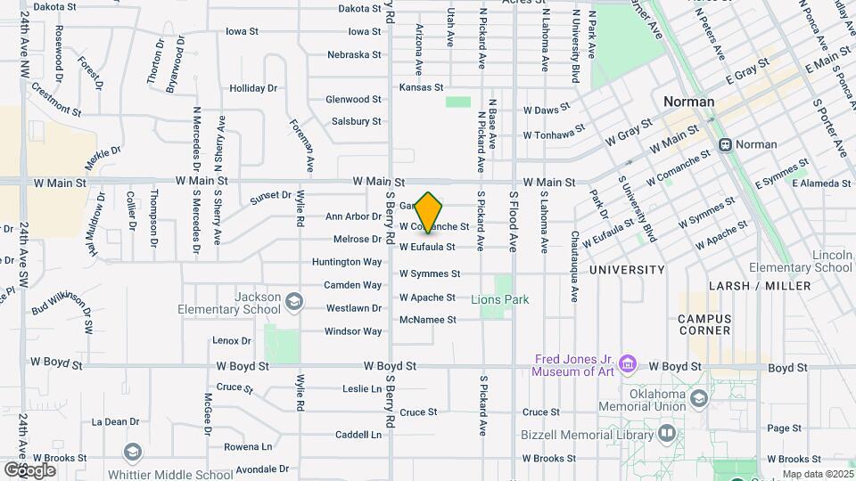 1005 W Eufaula St Map and Location Details