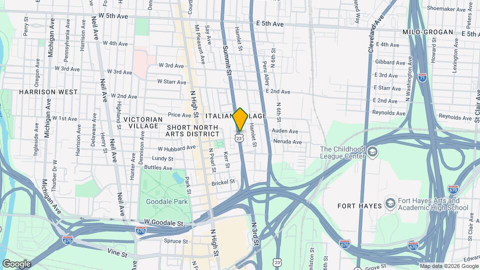 820 Summit St Map and Location Details