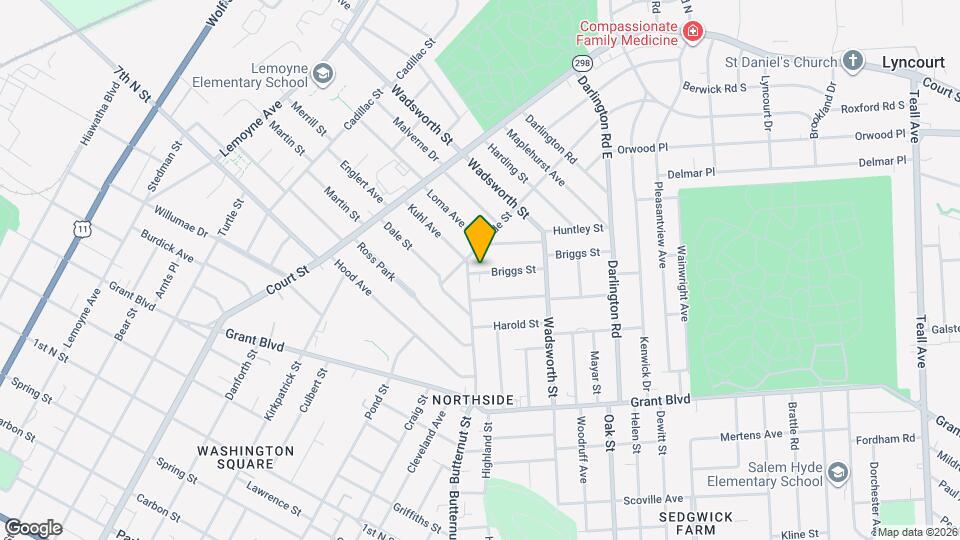 109 Briggs St Map and Location Details