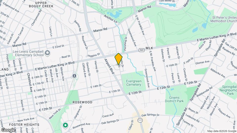1704 Tillery St Map and Location Details