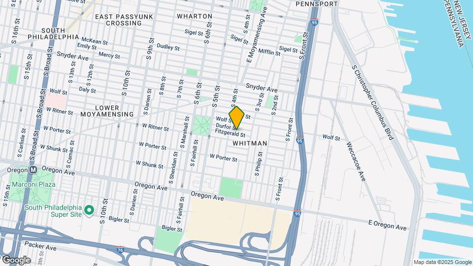345 Fitzgerald St Map and Location Details