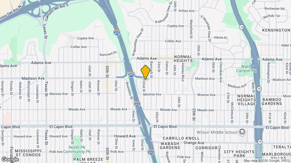 4577 32nd St Map and Location Details