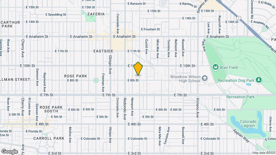 815 Loma Ave Map and Location Details