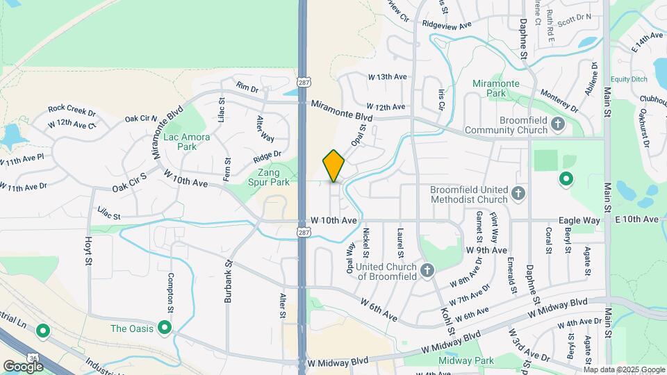 1060 Opal St Map and Location Details