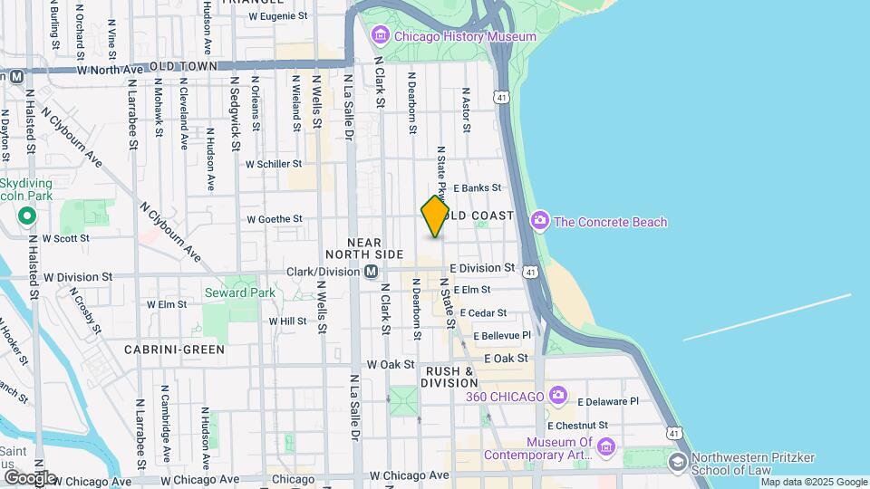 1230 N State Pkwy Map and Location Details