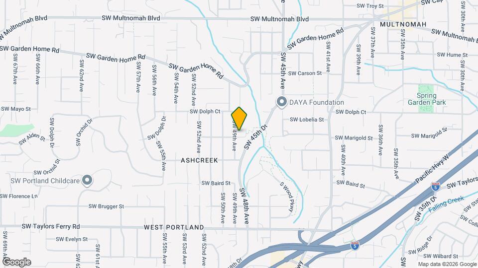 4825 SW Marigold St Map and Location Details