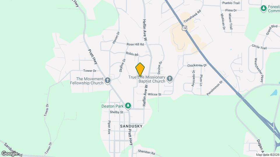 1143 Oakley Dr Map and Location Details