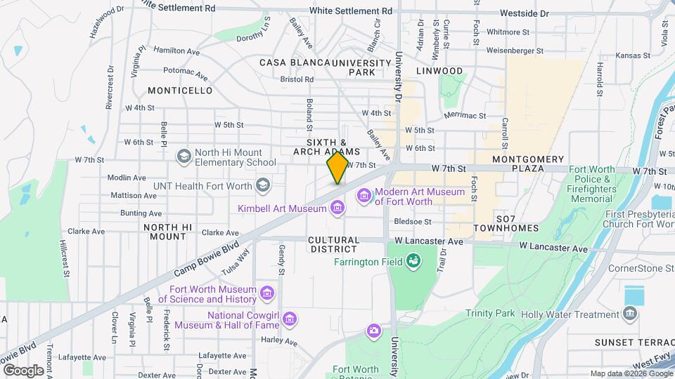 3320 Camp Bowie Blvd Fort Worth TX Apartments and Nearby Fort Worth