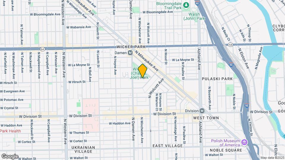 1927 W Schiller St Map and Location Details