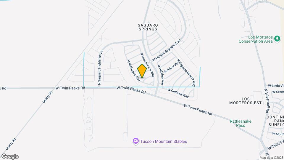 8990 W Cloudwood Dr Map and Location Details