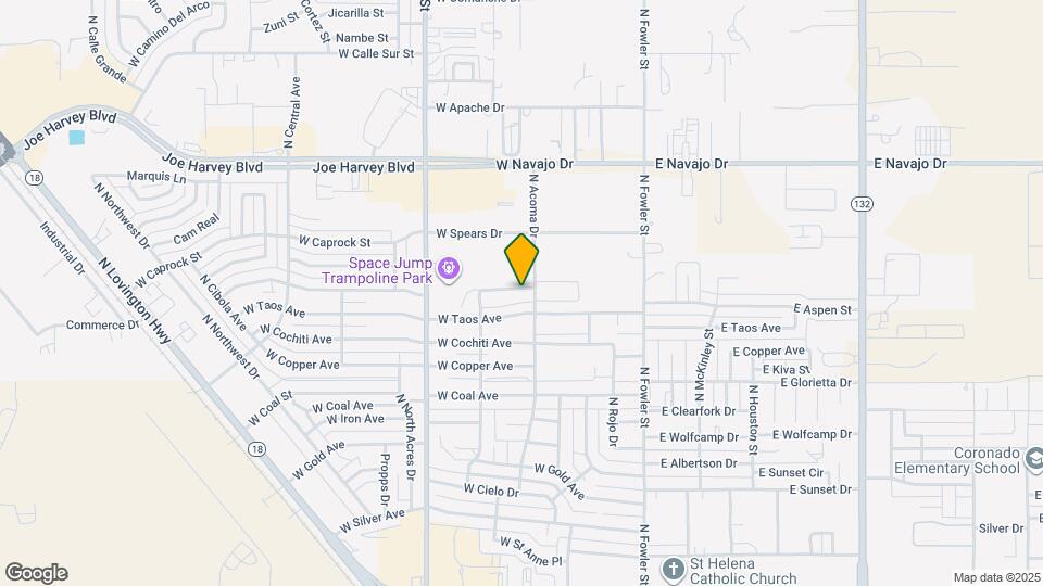 413 W Kiowa Ave Map and Location Details