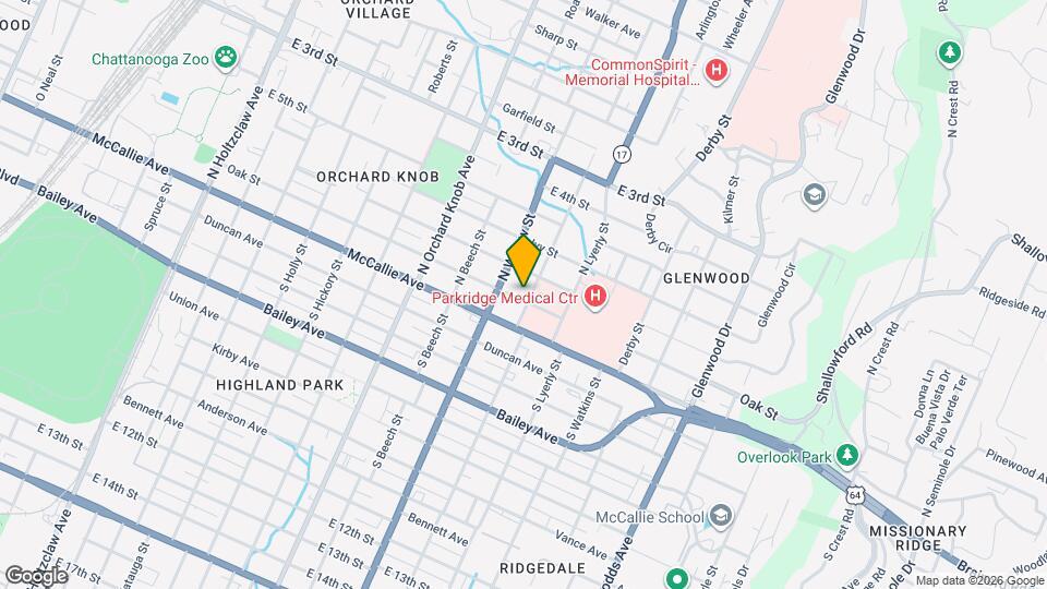 2111 Oak St Map and Location Details