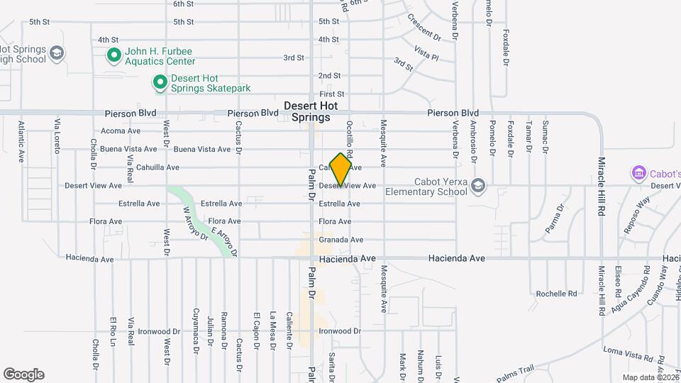 66597 Desert View Ave Mapa y Detalles de la Ubicación