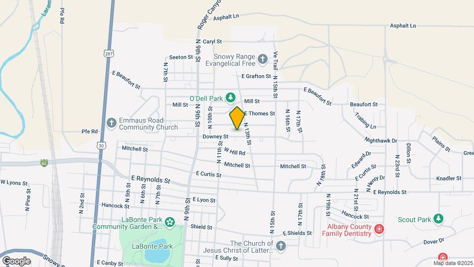 1211 Downey St Map and Location Details