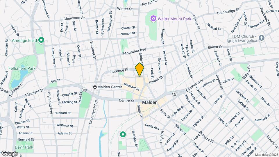 Malden Square Apartments Mapa y Detalles de la Ubicación