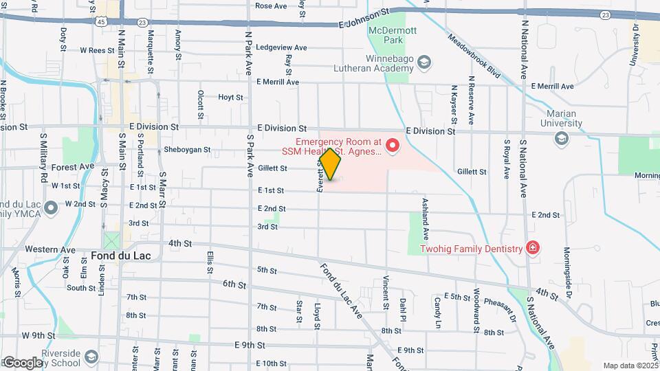 337 E 1st St Map and Location Details