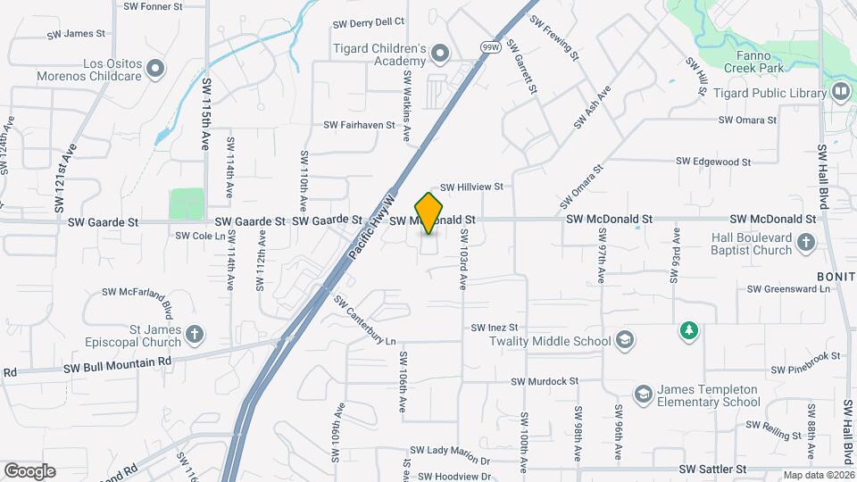 10450 SW McDonald St Map and Location Details