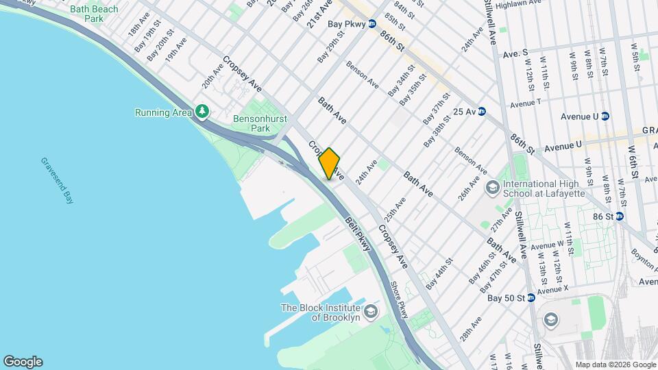 1721 Shore Pkwy Map and Location Details