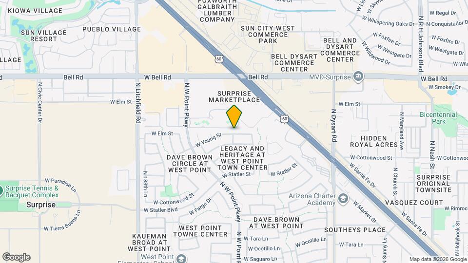 13502 W Young St Mapa y Detalles de la Ubicación