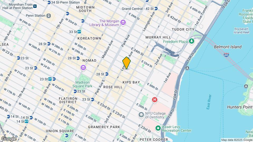 139 E 30th St Map and Location Details