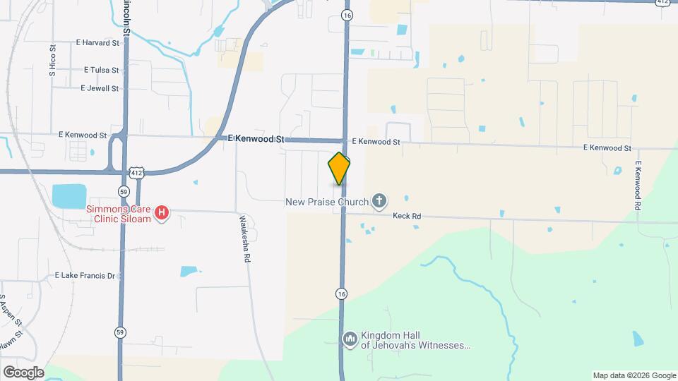 2609 S Silver St Map and Location Details