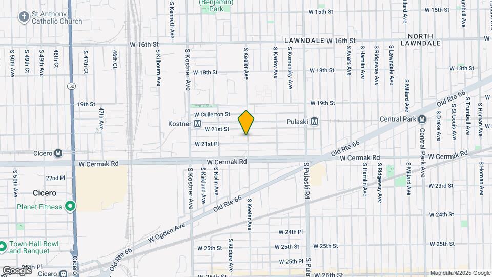 4200 W 21st Pl Map and Location Details
