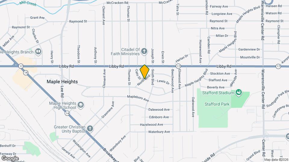 18004 North Blvd Map and Location Details