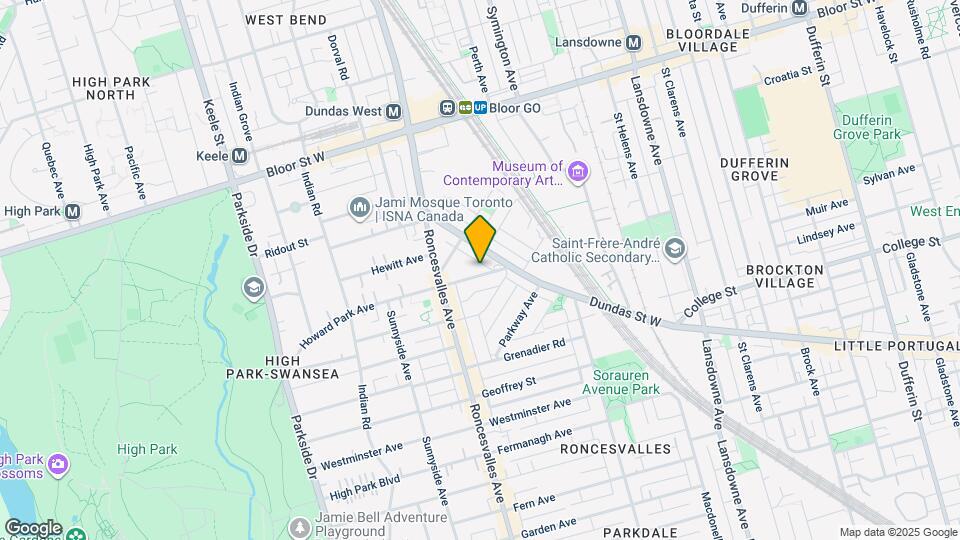 36 Howard Park Ave Map and Location Details