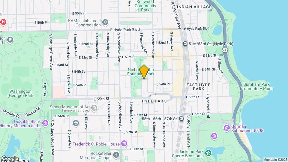 5434-5438 S Ridgewood Ct Map and Location Details