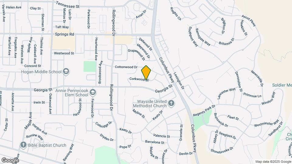 313 Corkwood St Map and Location Details