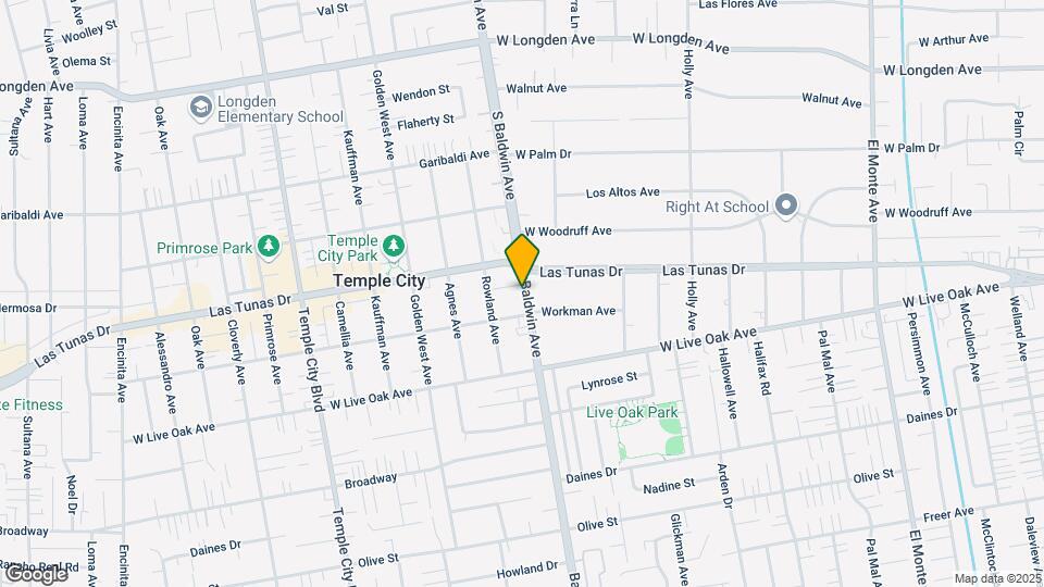5821-5827 Baldwin Ave Mapa y Detalles de la Ubicación
