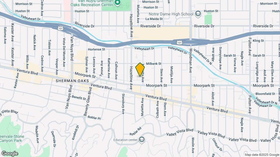 4421 Murietta Ave Map and Location Details