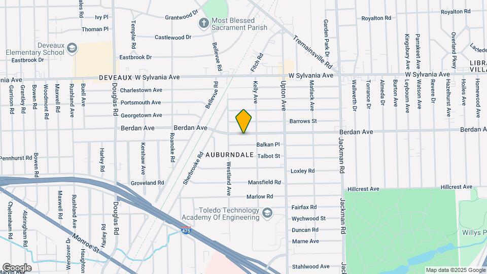 2029 Berdan Ave Map and Location Details