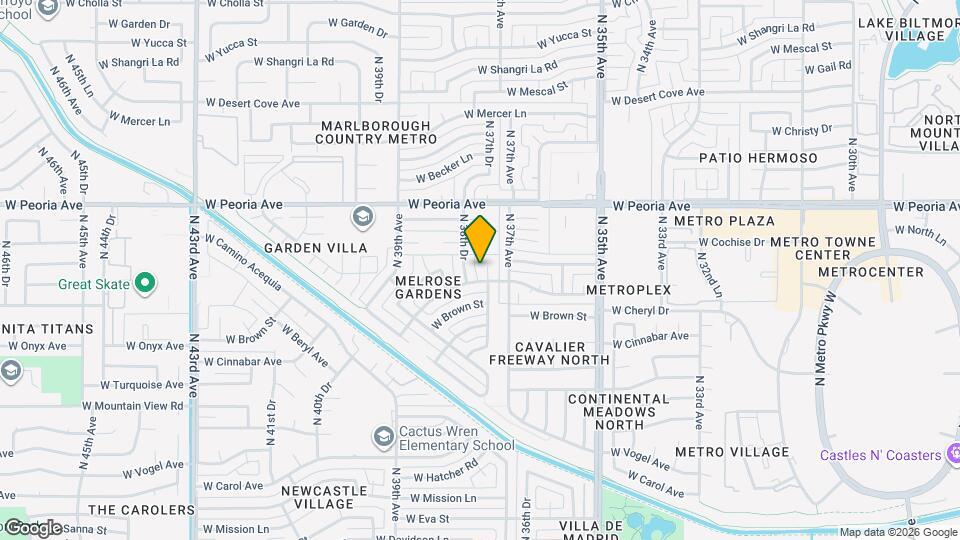 10410 N 37th Dr Map and Location Details