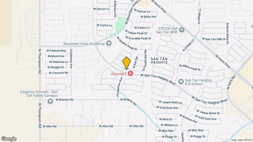3399 W Mineral Butte Dr Mapa y Detalles de la Ubicación