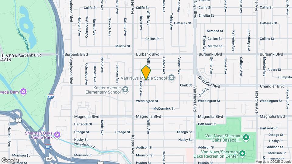 5411 Willis Ave Map and Location Details