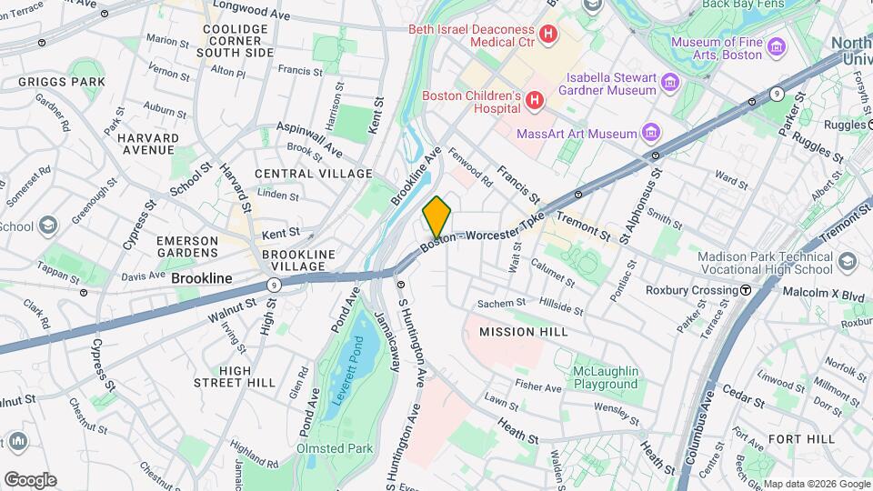 846 Huntington Ave Mapa y Detalles de la Ubicación