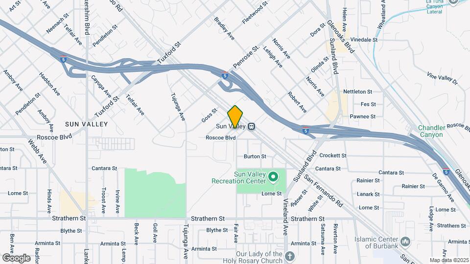 8391 San Fernando Rd Map and Location Details