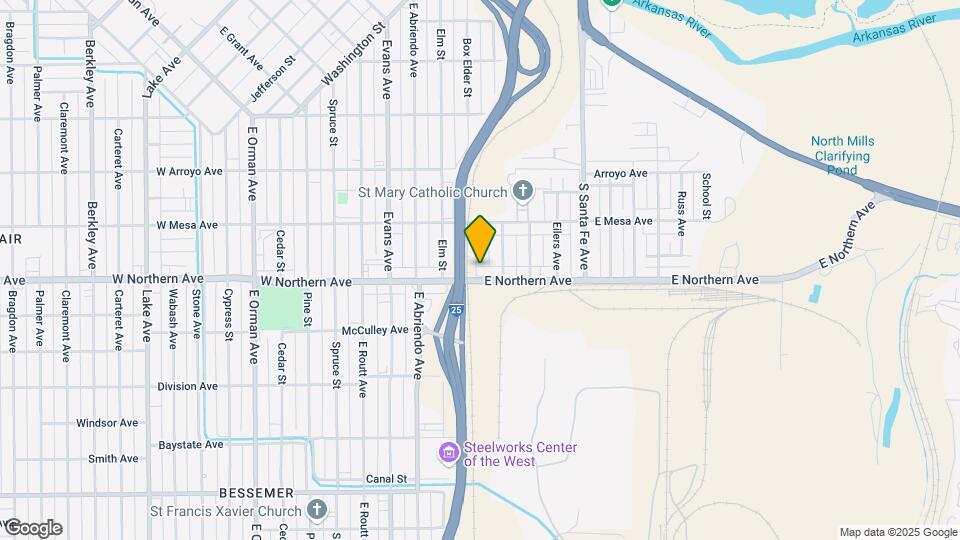 1244 Rio Grande Ave Map and Location Details
