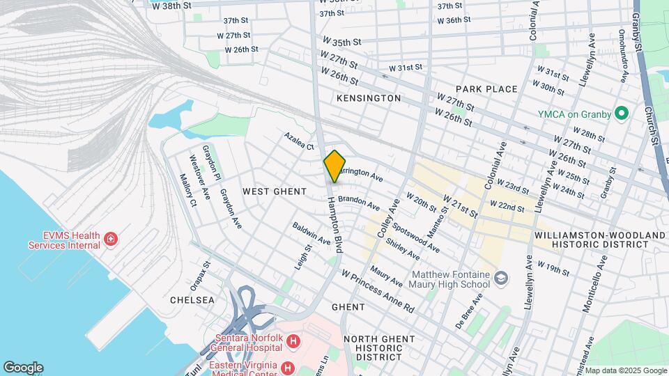 1712 Hampton Blvd Mapa y Detalles de la Ubicación