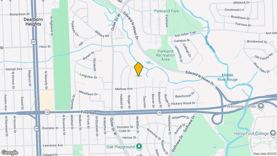 5972 McMillan St Mapa y Detalles de la Ubicación