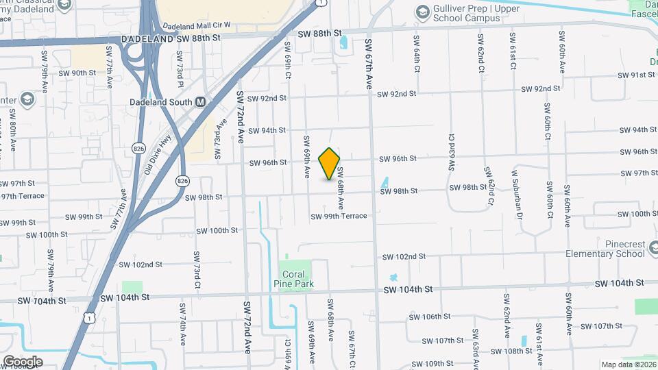 6845 SW 98th St Map and Location Details
